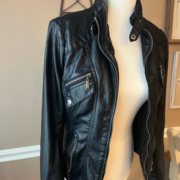 Faux Leather Jacket J2 - Picture 2 of 4